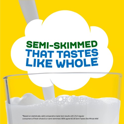 Arla BOB Semi-Skimmed Milk 2L That Tastes Like Whole