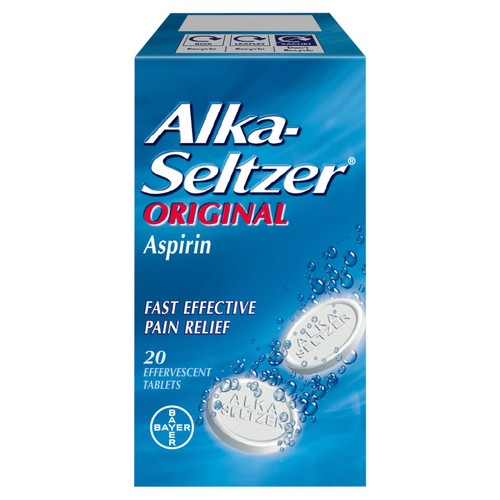 Alka-Seltzer Original Aspirin Pain Relief Soluble Tablets