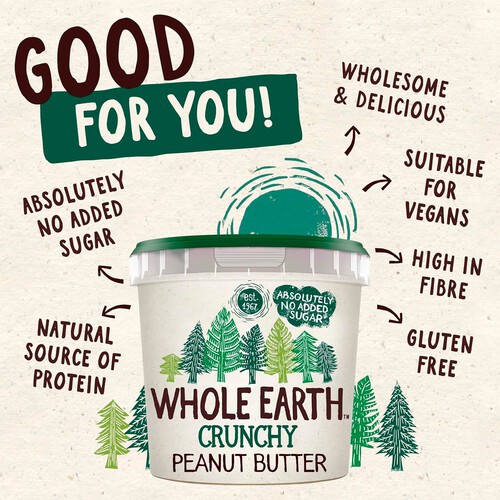 Whole Earth Crunchy Peanut Butter 