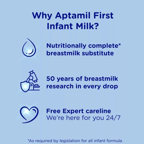 Aptamil 1 First Infant Baby Milk Powder Formula From Birth   800g