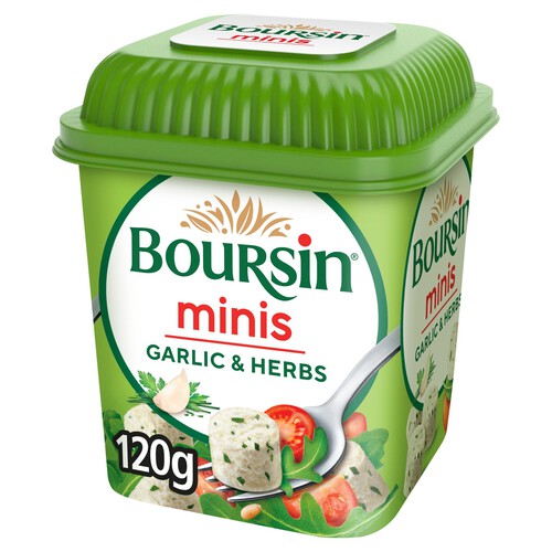 Boursin Minis Garlic & Herbs Soft French Cream Cheese