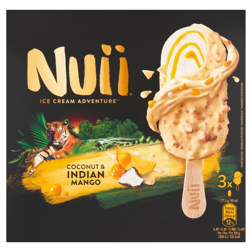 Nuii Coconut & Indian Mango Ice Cream Sticks