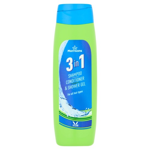 Morrisons 3 In 1 Shampoo, Conditioner & Shower Gel