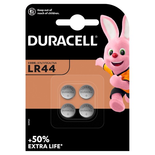 Duracell Alkaline Button LR44 Batteries 1.5V (76A / A76 / V13GA)