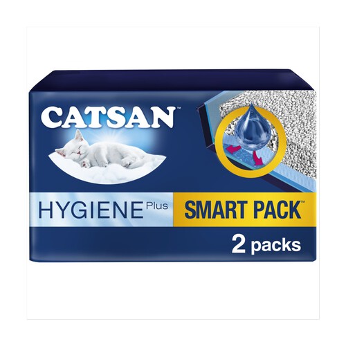 Catsan Hygiene Smart Pack 2x Inlays Cat Litter Dust-Free Litter