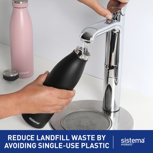 Sistema Hydrate Stainless Steel Water Bottle 500ml