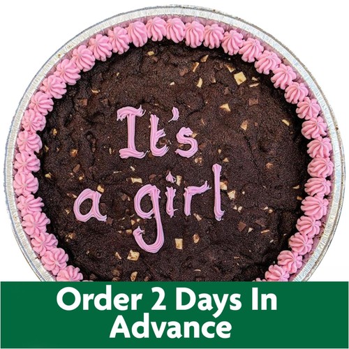 Giant 10" Triple Chocolate Cookie It's a girl (Serves 10)   FTO