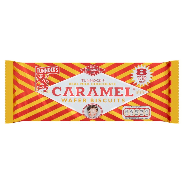 Tunnock's Dark Chocolate Caramel Wafers 8 Pack - World Market