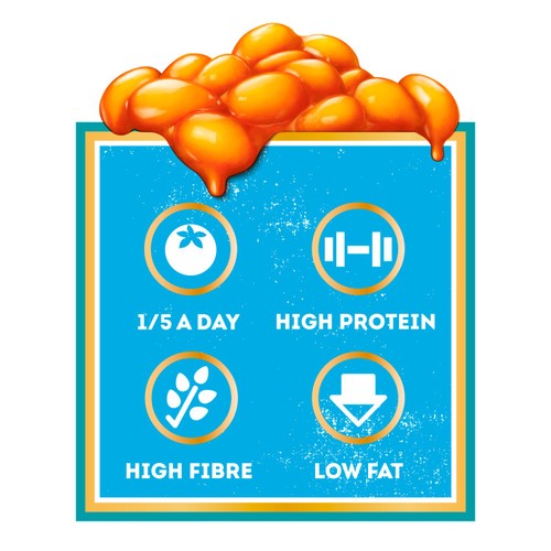 Heinz No Added Sugar Baked Beans in a Rich Tomato Sauce 415g