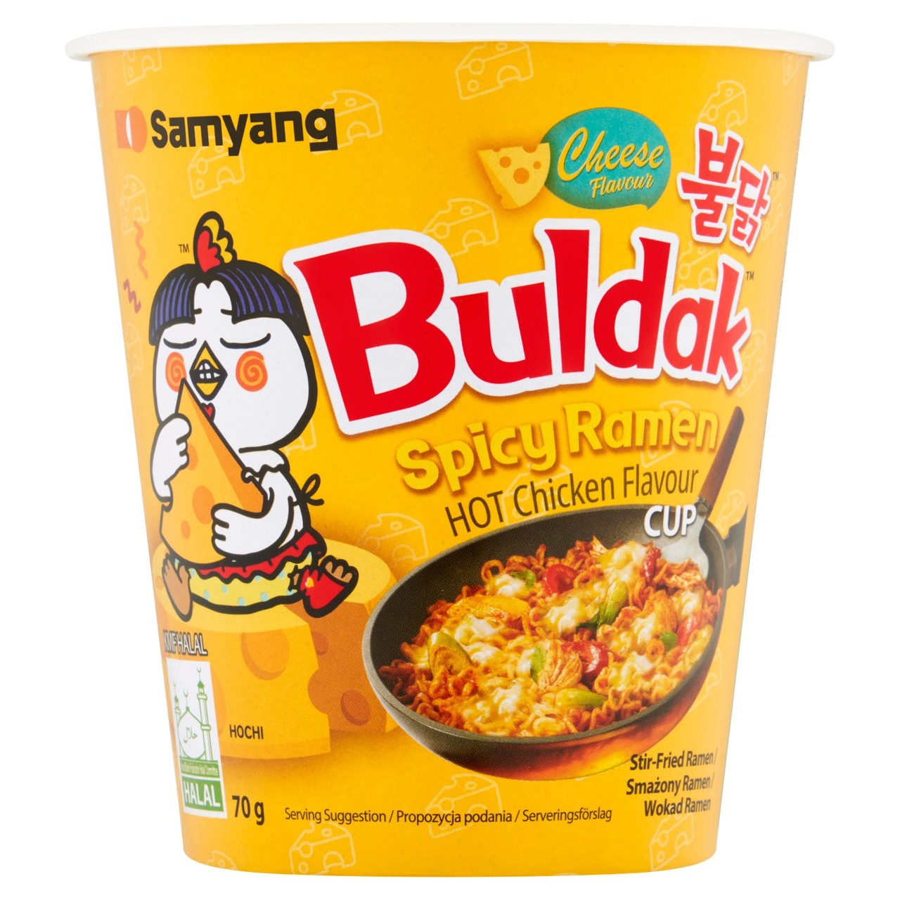 Samyang Buldak Cheese Spicy Ramen Hot Chicken Flavour Cup 70g