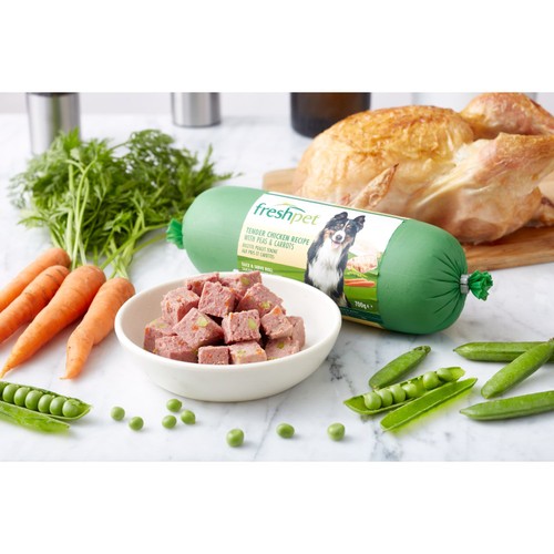 Freshpet Dog Roll Tender Chicken Recipe With Peas & Carrots 