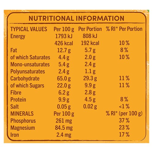 Jordans Crunchy Oat Granola Tropical Fruits Breakfast Cereal