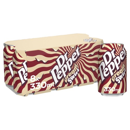 Dr Pepper Cream Swirl 8X330 ML