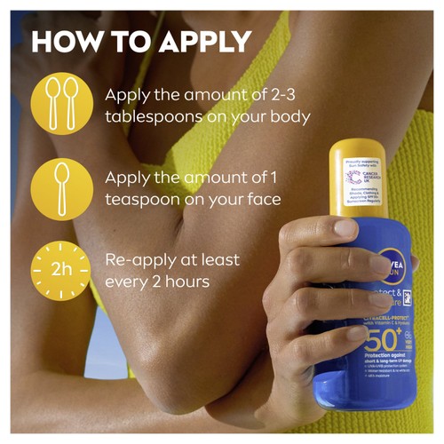 NIVEA SUN Protect & Moisture 50+ Sun Spray