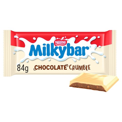 Milkybar Chocolate Crumble White Chocolate Bar 84g