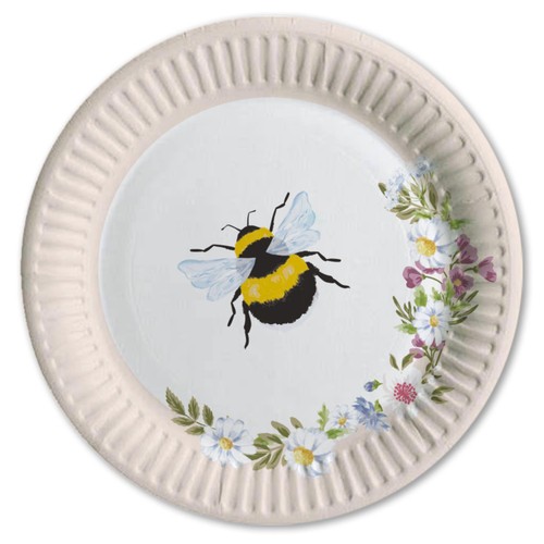 Nutmeg Bee Paper Plates