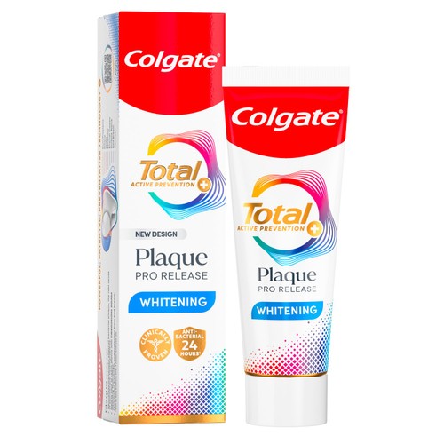 Colgate Total Plaque Pro Release Whitening Toothpaste 