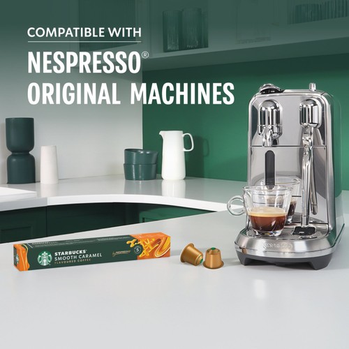 Starbucks by Nespresso Smooth Caramel Flavoured Coffee Pods x10