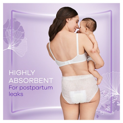 Always Discreet Postpartum and Adult Incontinence Pants Size S/M 9 Pack