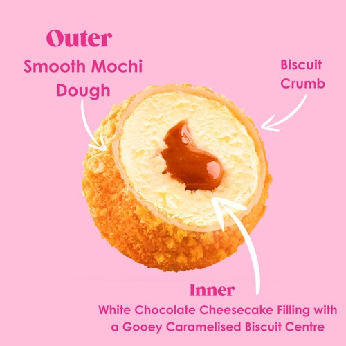Little Moons Caramelised Biscuit & White Chocolate Cheesecakes Mochi