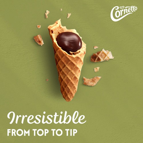 Cornetto MAX Pistachio Ice Cream Cones 4 x 90ml