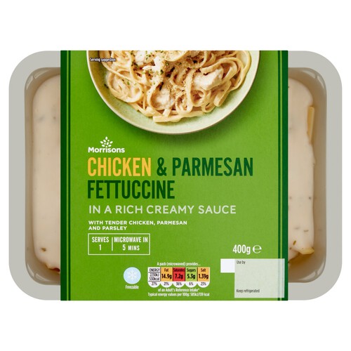 Morrisons Chicken Parmesan Fettuccine