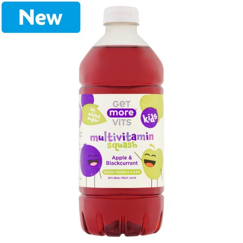 Get More Vits multivitamin squash apple blackcurrant