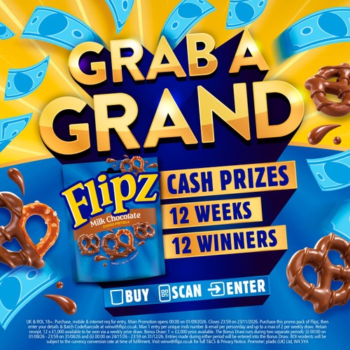 Flipz Mega Bag Milk Chocolate Coated Pretzel Snacks 150g