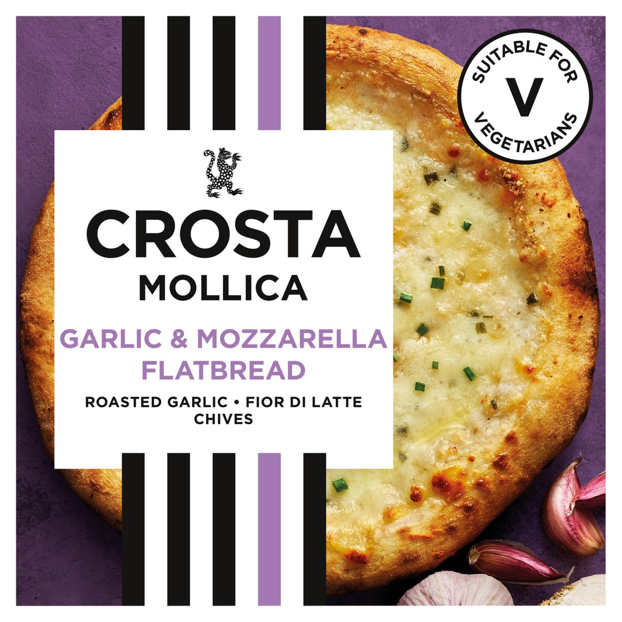 Crosta Mollica Roast Garlic & Mozzarella Flatbread 229g