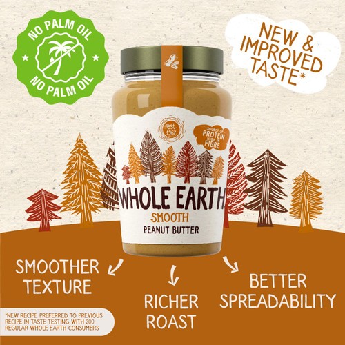 Whole Earth Smooth Peanut Butter   454g