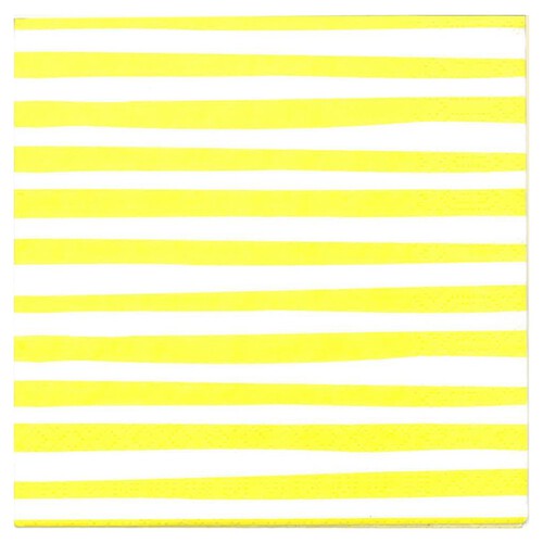 Nutmeg Home Yellow Stripe Napkins