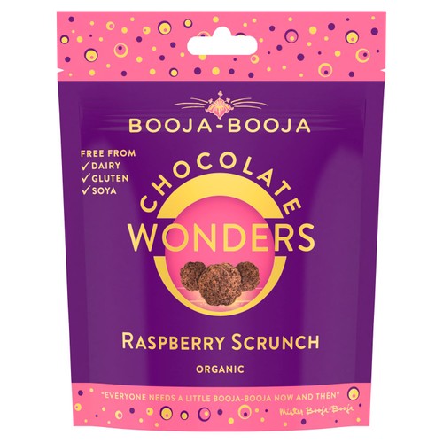 Booja-Booja Organic Raspberry Scrunch Chocolate Wonders 65g