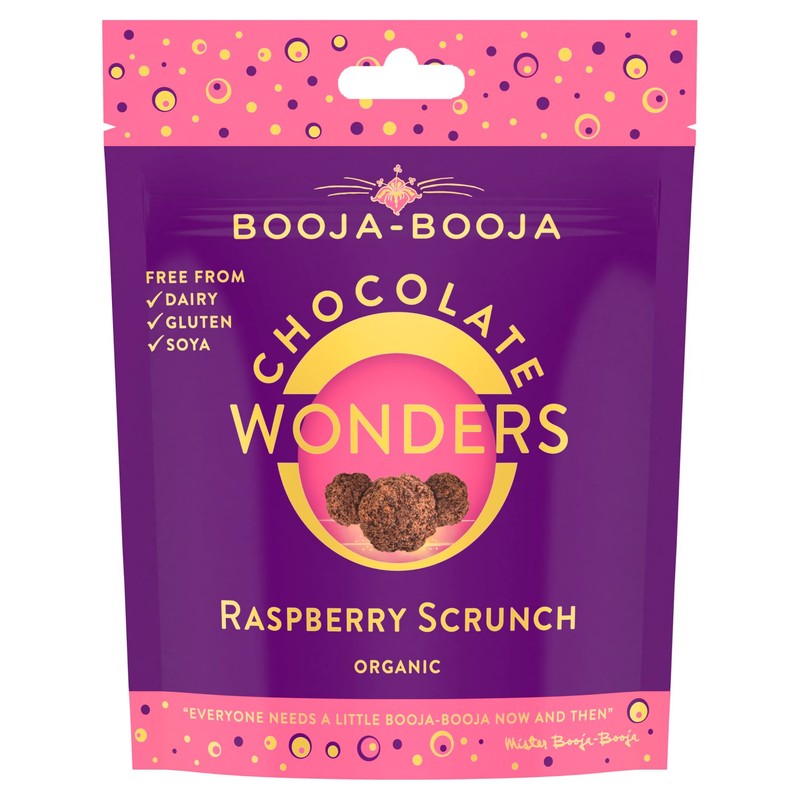 Booja-Booja Organic Raspberry Scrunch Chocolate Wonders 65g - Morrisons ...