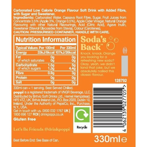 Poppi Orange 330ml