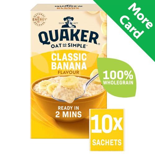 Quaker Oat So Simple Classic Banana Porridge Sachets