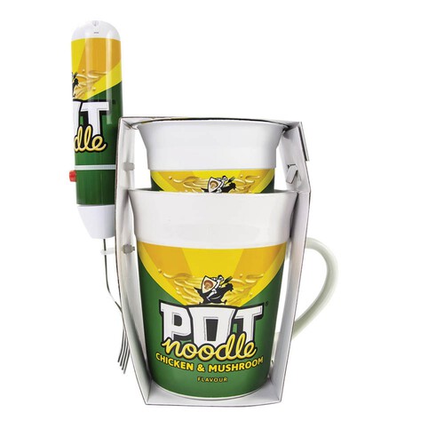 Pot Noodle Chicken & Mushroom Mug & Spinning Fork