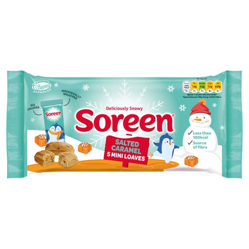 Soreen Festive Mini Loaves Salted Caramel 5 Pack