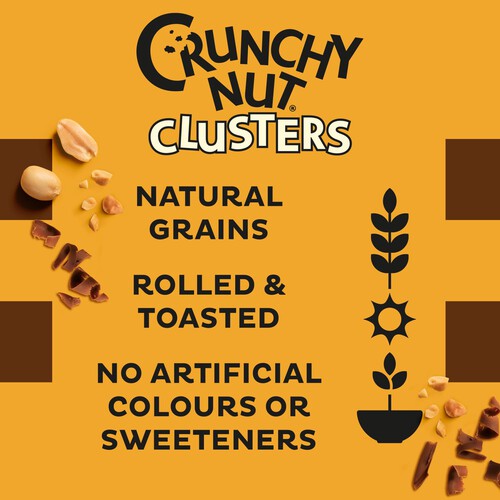 Kellogg's Crunchy Nut Clusters Chocolate Breakfast Cereal 