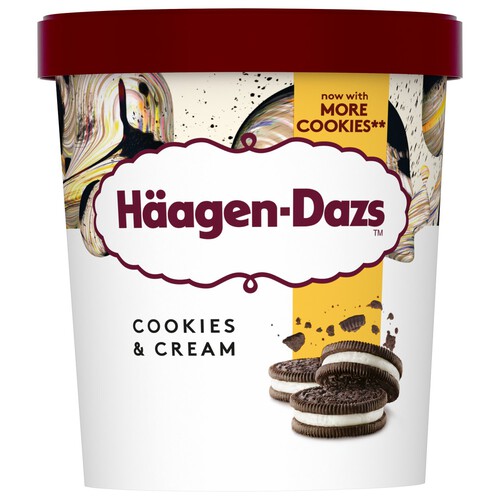 Haagen Dazs Cookies & Cream Ice Cream 