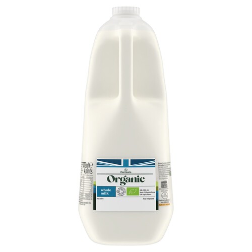 Morrisons Organic British Whole Milk 4 Pints