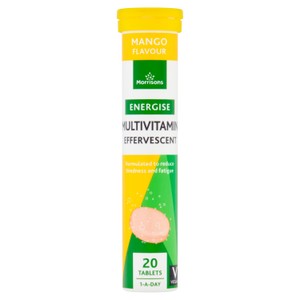 Morrisons Energise Effervescent Vitamins Mango Flavour 20s