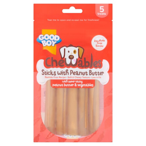 Good Boy Chewables Peanut Butter Sticks Dog Treats