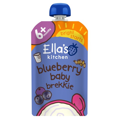 Ella's Kitchen Blueberry and Pear Baby Food Breakfast Pouch 6+ Months