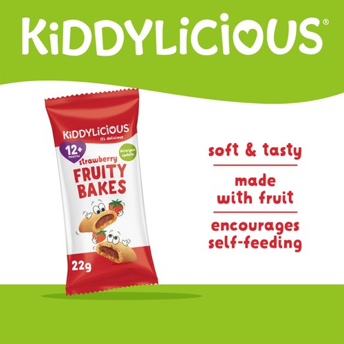 Kiddylicious Strawberry Fruity Bakes Baby Snacks