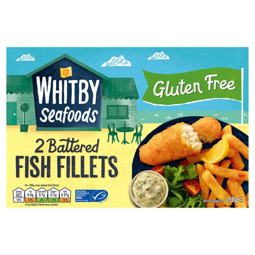 Whitby Seafoods Gluten Free Battered Fish Fillet 