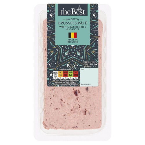 Morrisons The Best Smooth Brussels & Cranberry Pate With Cassis