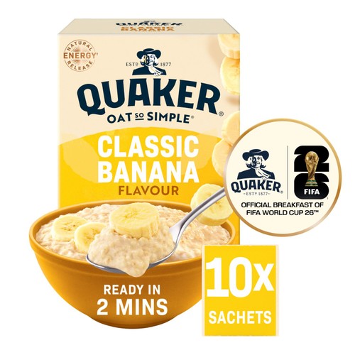 Quaker Oat So Simple Classic Banana Porridge Sachets