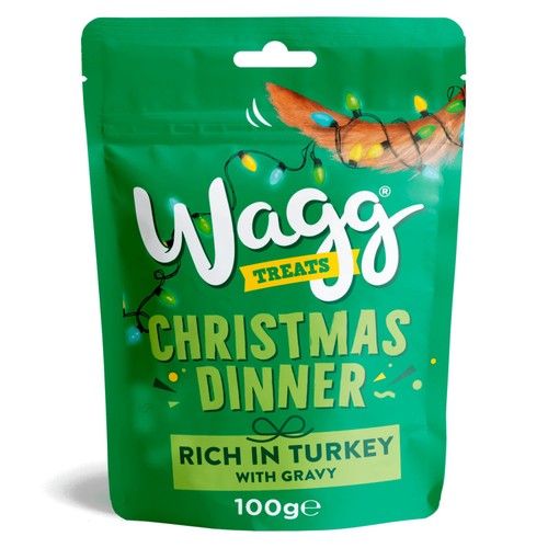 Wagg Christmas Festive Dinner Dog Treats 100g