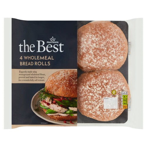 Morrisons The Best Wholemeal Rolls 