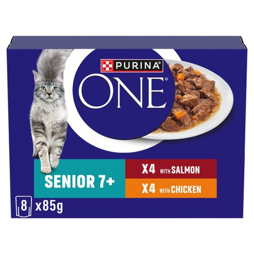 Purina One Senior 7+ Mini Fillets Chicken And Beef Wet Cat Food 